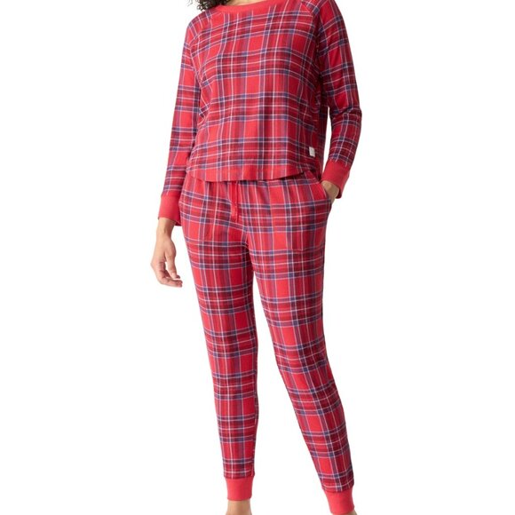 #48 Gap GapBody Women's Packaged Ribbed Printed Jogger Pajama Set - Picture 1 of 2